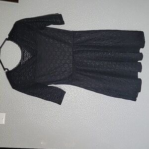 Elegant Black Lace Dress